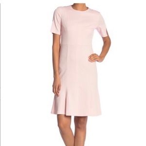 Donna Morgan Pink Patterned Short Sleeve Dress Size 8